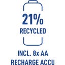 Eco Charger Multi Recycled 8x AA 56816 2100mAh - 1 kos.