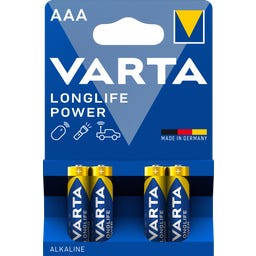 VARTA LONGLIFE Power AAA Blister Pack 4 - 1 pack