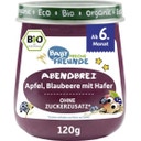 Bio Gläschen Abendbrei Apfel, Blaubeere mit Hafer, 120 g