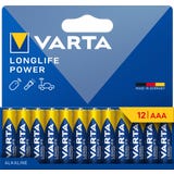 VARTA LONGLIFE Power AAA Pack 12