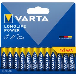 VARTA LONGLIFE Power AAA Pack 12 - 1 pack