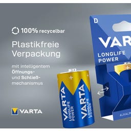 VARTA LONGLIFE Power D Blister 2 - 1 pack