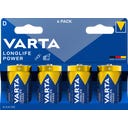 VARTA LONGLIFE Power D Blister 4 - 4 kos.