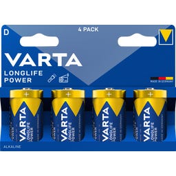 VARTA LONGLIFE Power D Blister 4 - 1 pack