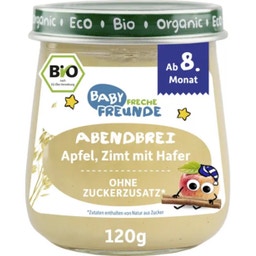 Bio Gläschen Abendbrei Apfel, Zimt mit Hafer - 120 g