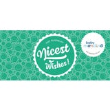 Babymondino "Nicest Wishes!" Gutschein zum Versenden