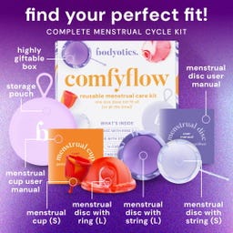 bodyotics Set per il Ciclo (Dischi e Coppetta) - 5 pezzi