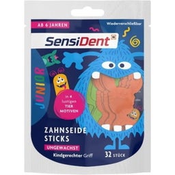 SensiDent Junior Zahnseide Sticks ungewachst - 32 Stk