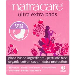 Natracare Assorbenti Ultra Extra Lunghi - 8 pezzi