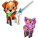 Create N Colour Animali della Fattoria - Cane e Maiale - 1 pz.