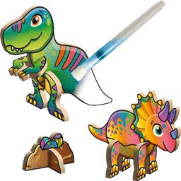 Create N Colour Dinosauri - T-Rex e Triceratopo - 1 pz.