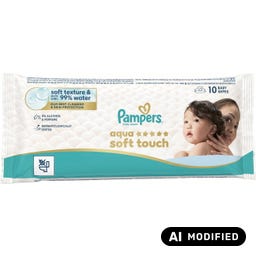 Pampers Feuchttücher Aqua Soft Touch - 1 x 10