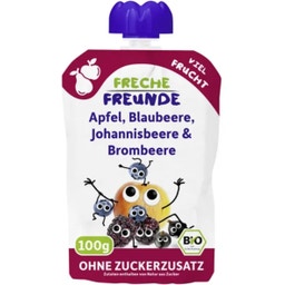 Bio Quetschie Apfel, Blaubeere, Johannisbeere & Brombeere - 100 g