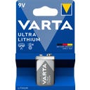 VARTA Pile ULTRA LITHIUM 9V-Block - 1 Pièce - 1 pcs