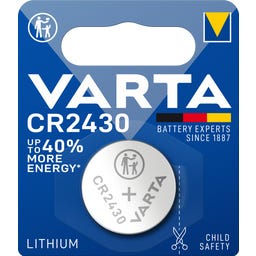 VARTA CR2430 LITHIUM Knopfbatterie - 1 Stück - 1 Stk