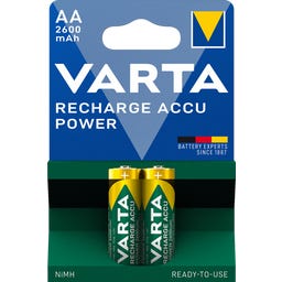 RECHARGE ACCU Power AA 2600 mAh - 2 stuks - 1 st.