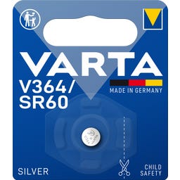 SILVER Pila de Botón V364/SR60 - 1 Unidad - 1 uds.