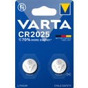 VARTA Pile Bouton LITHIUM CR2025 - Lot de 2 - 1 pcs