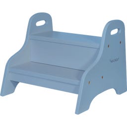 Kindsgut Holztritt Taubenblau - 1 Stk