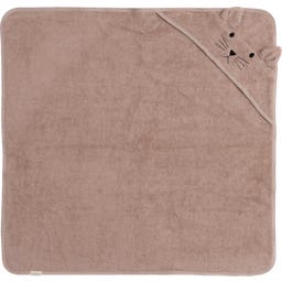 Kindsgut Kapuzenhandtuch Katze Rose 75 x 75 cm