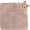 Kindsgut Kapuzenhandtuch Hase Rose 75 x 75 cm