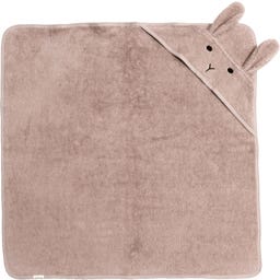 Kindsgut Kapuzenhandtuch Hase Rose 75 x 75 cm
