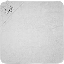 Kindsgut Kapuzenhandtuch Katze Grau 75 x 75 cm