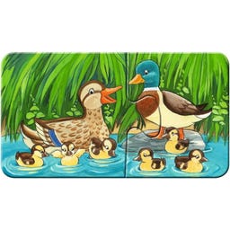 Puzzle - Tierfamilien auf dem Bauernhof, 9 x 2 Teile - 1 Stk