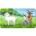 Puzzle - Tierfamilien auf dem Bauernhof, 9 x 2 Teile - 1 Stk