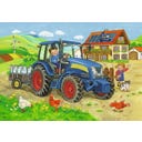 Puzzle - Baustelle und Bauernhof, 2x12 Teile - 1 Stk