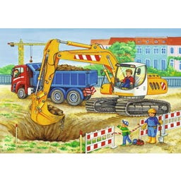 Puzzle - Baustelle und Bauernhof, 2x12 Teile - 1 Stk