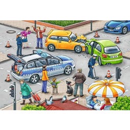 Ravensburger Puzzle - Mit Blaulicht unterwegs - 1 Stk