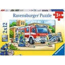 Puzzle - Polizei und Feuerwehr, 2x12 Teile - 1 Stk