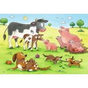 Puzzle - Glückliche Tierfamilien, 2 x 12 Teile - 1 Stk