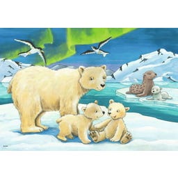 Puzzle - Tierkinder aus aller Welt, 2 x 12 Teile - 1 Stk