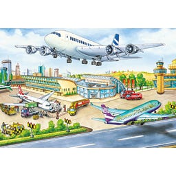 Mallette Métallique de 4 Puzzles sur les Transports - 1 pcs