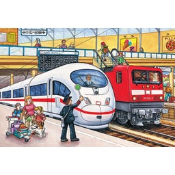 Mallette Métallique de 4 Puzzles sur les Transports - 1 pcs