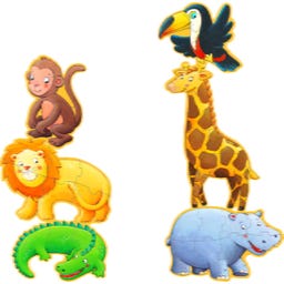 Djeco Puzzle - Ouistiti et ses Amis - 1 pcs