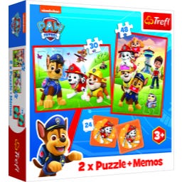 Trefl 2 x Puzzle + Mémo – La Pat' Patrouille - 1 pcs