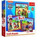 Trefl 3 in 1 Puzzle - Paw Patrol - 1 kos.