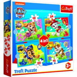 4 in 1 Puzzle - Paw Patrol (12, 24, 20, 15 Teile)