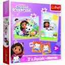 2-in-1 Puzzles + Memo - Gabby's Dollhouse