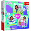 3 in 1 Puzzle - Gabby's Dollhouse, 20, 36, 50 delov - 1 kos.