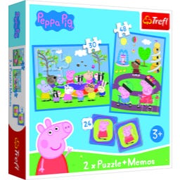 Trefl 2 in 1 Puzzle + Memo - Peppa Pig - 1 pz.