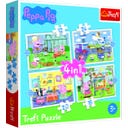 Trefl 4 in 1 Puzzle - Pujsa Pepa - 1 kos.
