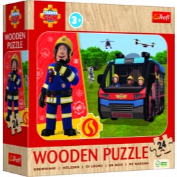 Wooden Puzzle - Feuerwehrmann Sam 24 Teile