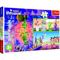 Maxi Puzzle - Dilpodocus Dragon, 24 pieces - 1 pc