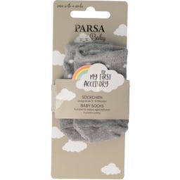 PARSA Beauty Babys&ouml;ckchen grau mit wei&szlig;en Punkten