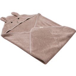 Kindsgut Kapuzenhandtuch Hase Rose 75 x 75 cm