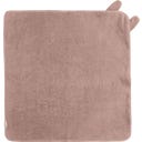 Kindsgut Kapuzenhandtuch Hase Rose 75 x 75 cm